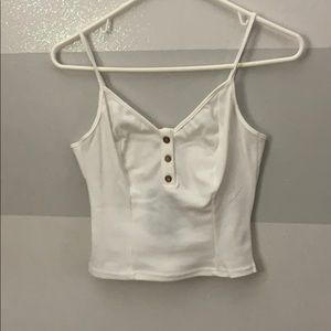 Fashion Nova Ribbed White Top